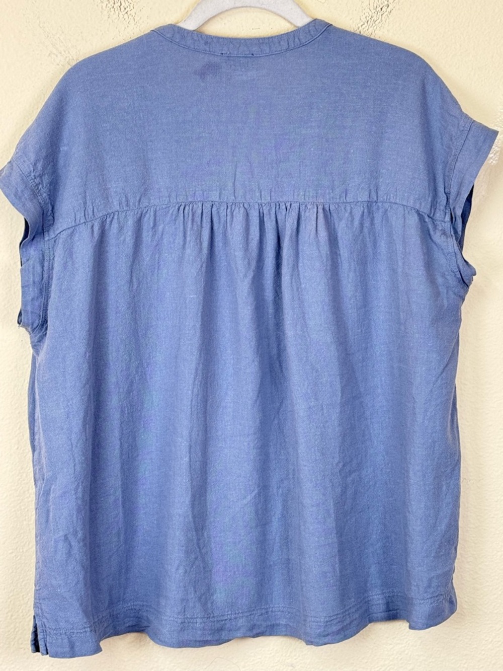 Splendid tops large blue and lavender linen blend - Picture 14 of 14
